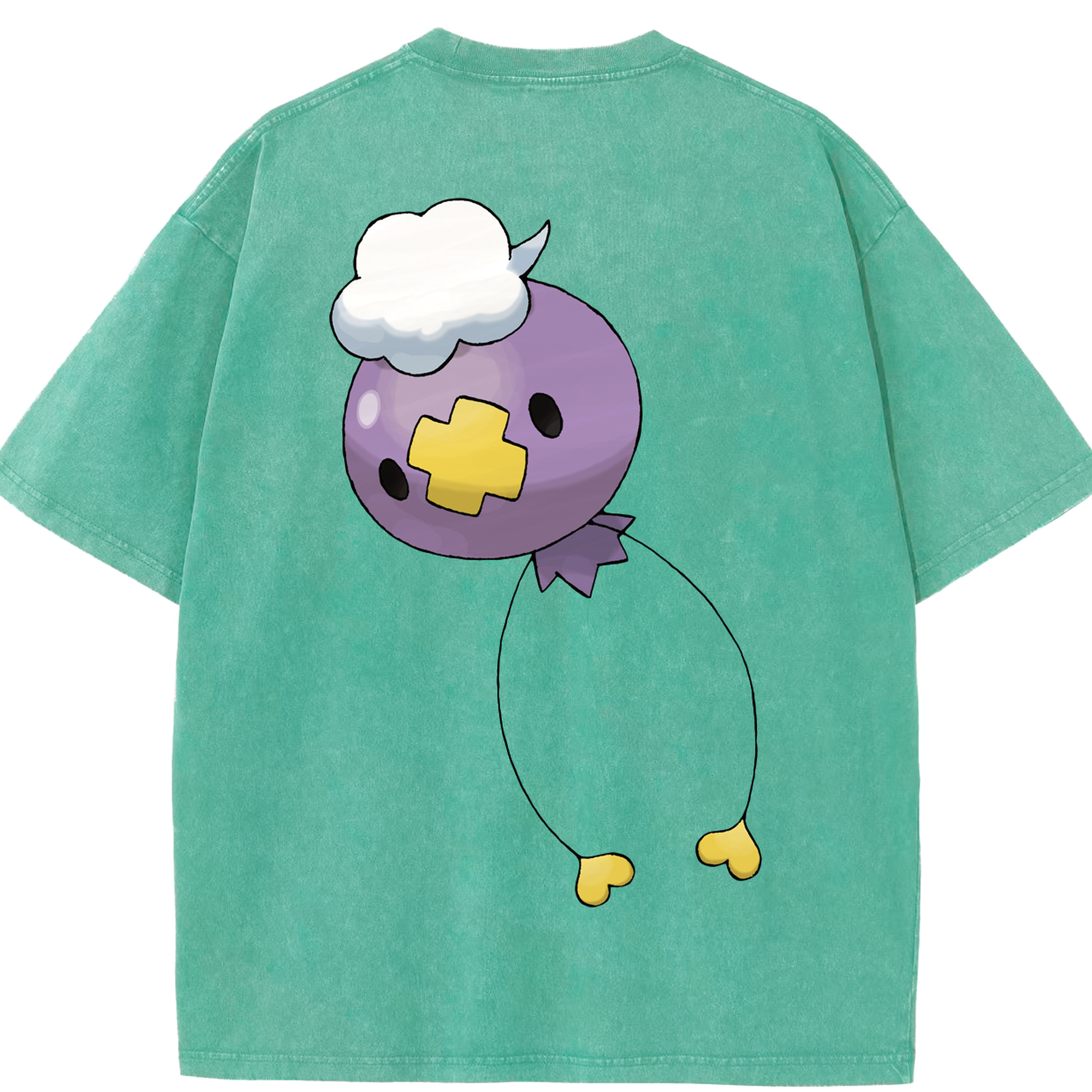 （画像用） ポケットモンスター Pokémon 綿100% ヴィンテージ風 半袖Tシャツ（背面プリント）